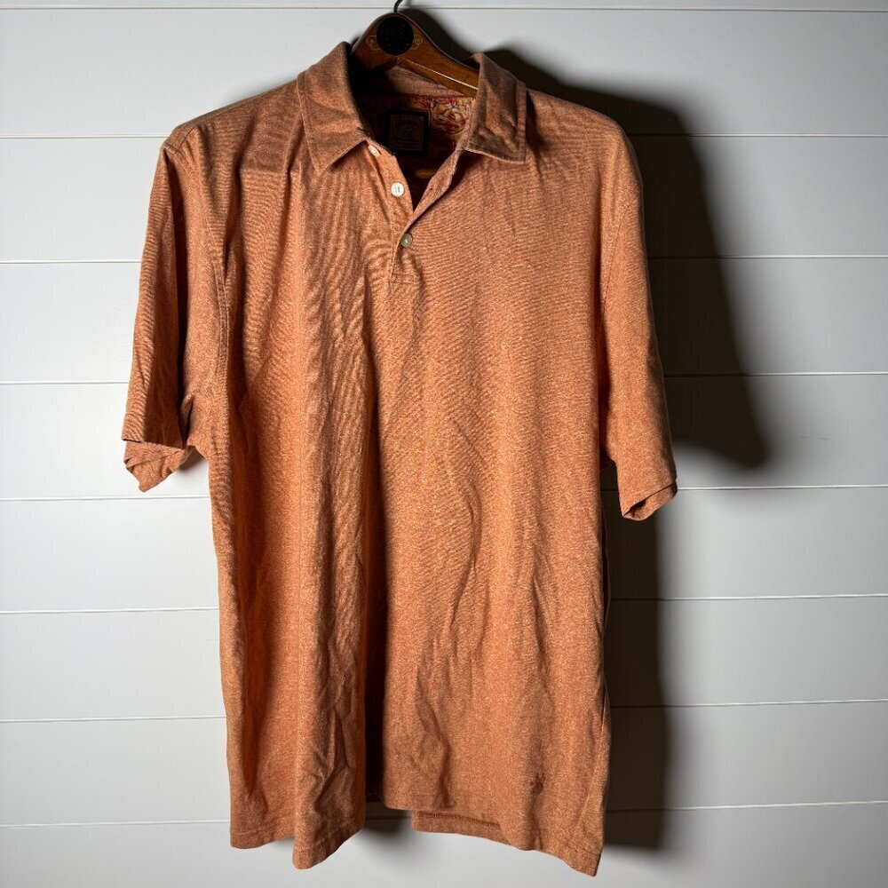 Jerry Garcia Polo Golf Men's Shirt Size (XXL) Burnt Orange Heathered